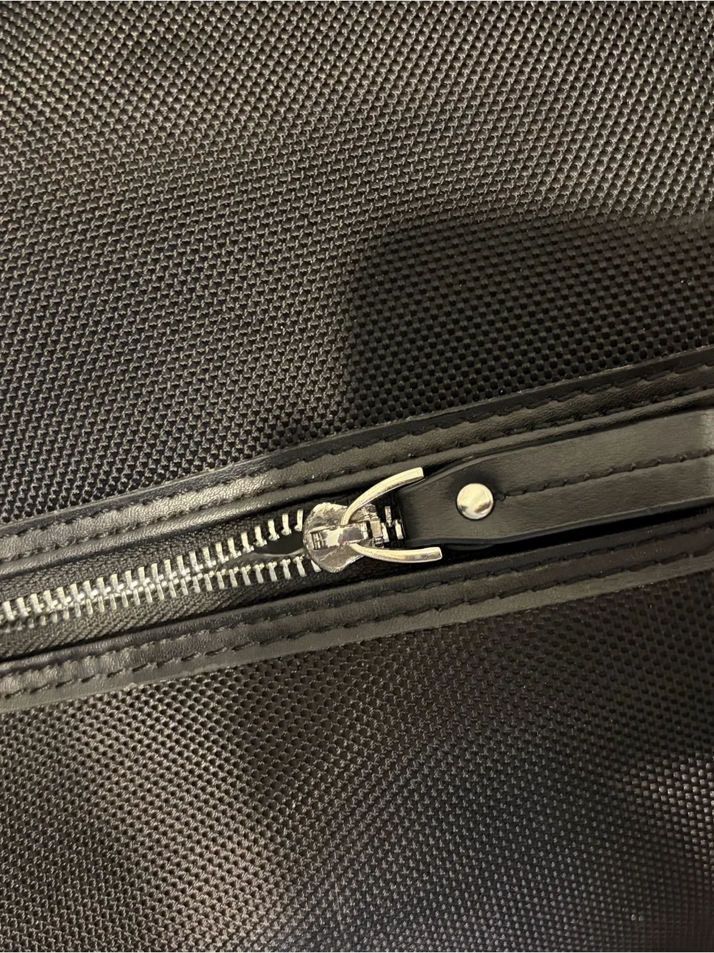 Bugatti Black Duffel Bag with Leather Trim